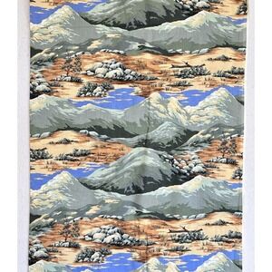 Springs Industries Southwestern Desert Mountain Landscape Fabric Quilting 44x64"